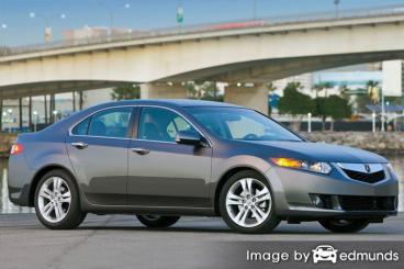 Insurance rates Acura TSX in Charlotte