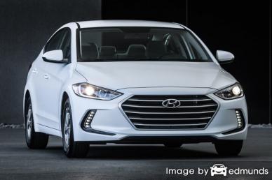 Insurance rates Hyundai Elantra in Charlotte