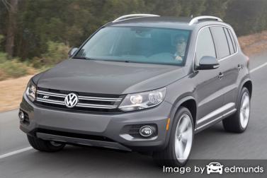 Insurance rates Volkswagen Tiguan in Charlotte